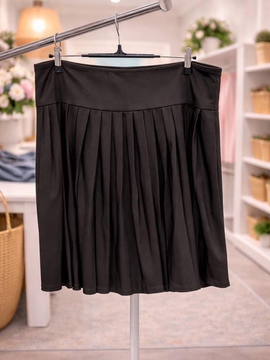 white birch Dresses & Skirts - White Birch Black Pleated Skort 3X Stretchy Plus Size Flowy Athletic
